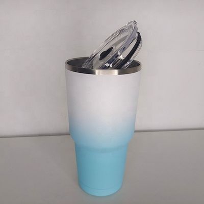 30oz roestvrij staal vacuüm geïsoleerde koffiebekers Dubbele wand tumbler kopjes met deksels