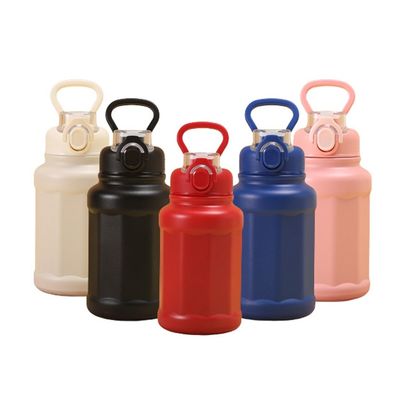 700 ml roestvrijstalen geïsoleerde thermos met stroofdeksel duurzaam en alles in één