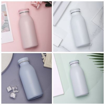 Roestvrij staal waterfles met zachte rubberverf 350 ml/600 ml dubbelwand geïsoleerd