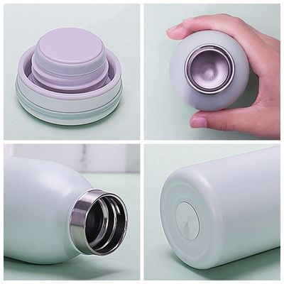 Op maat gemaakte kleurrijke dubbelmuur thermos vacuümfles van roestvrij staal ideaal voor buiten